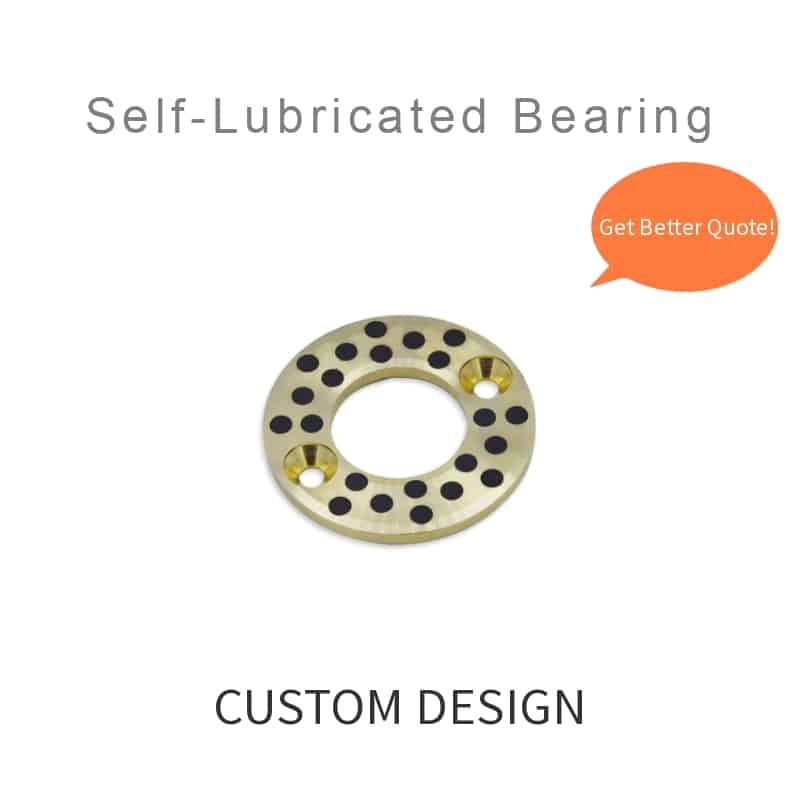 Selflubricated Bronze, Thrust Washer, Plugged Graphite!