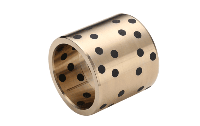 Graphite impregnated bronze plate 4 bronze groove bushings C94700 Nickel tin bronze bearing with graphite plugs