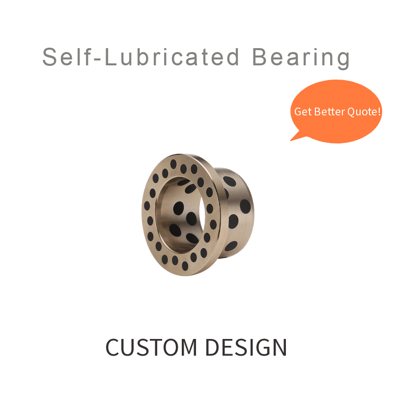 flange plugged graphite bearings