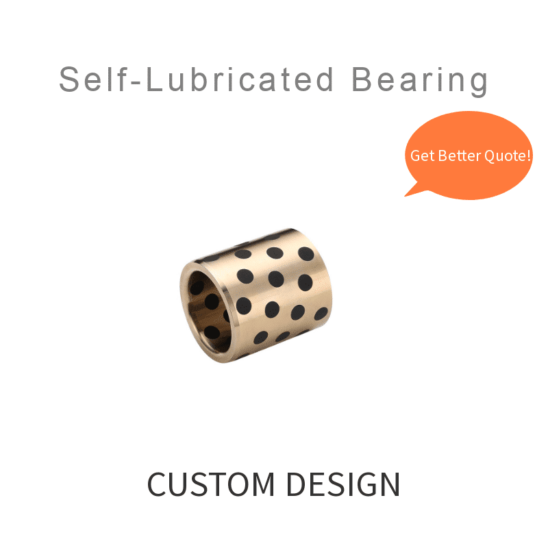 straight plugged graphite bearings