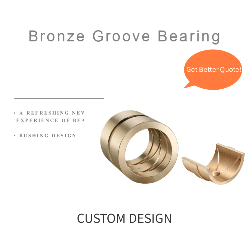 Hydraulic Pump Bushes 8 Bronze Groove Bearing
