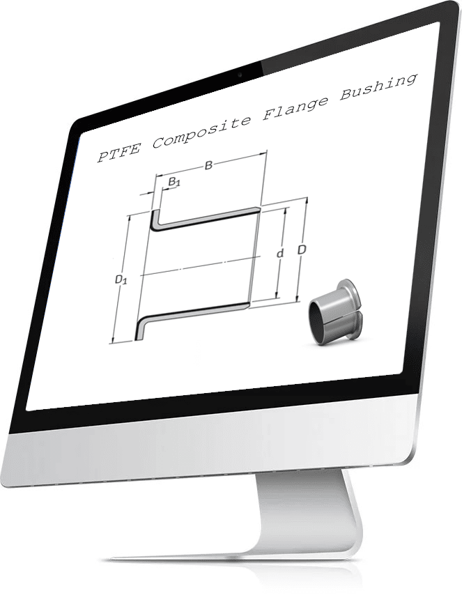 PTFE composite flange bushing collar bushings