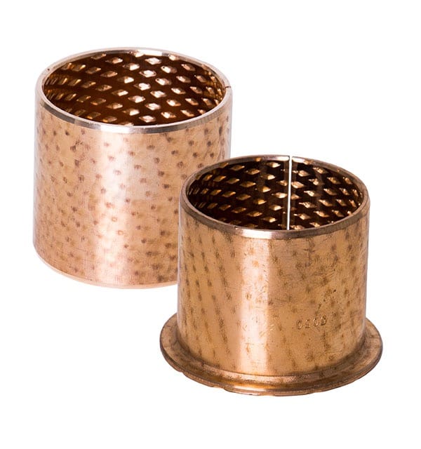 wrapped bronze bushing with grease pocket
