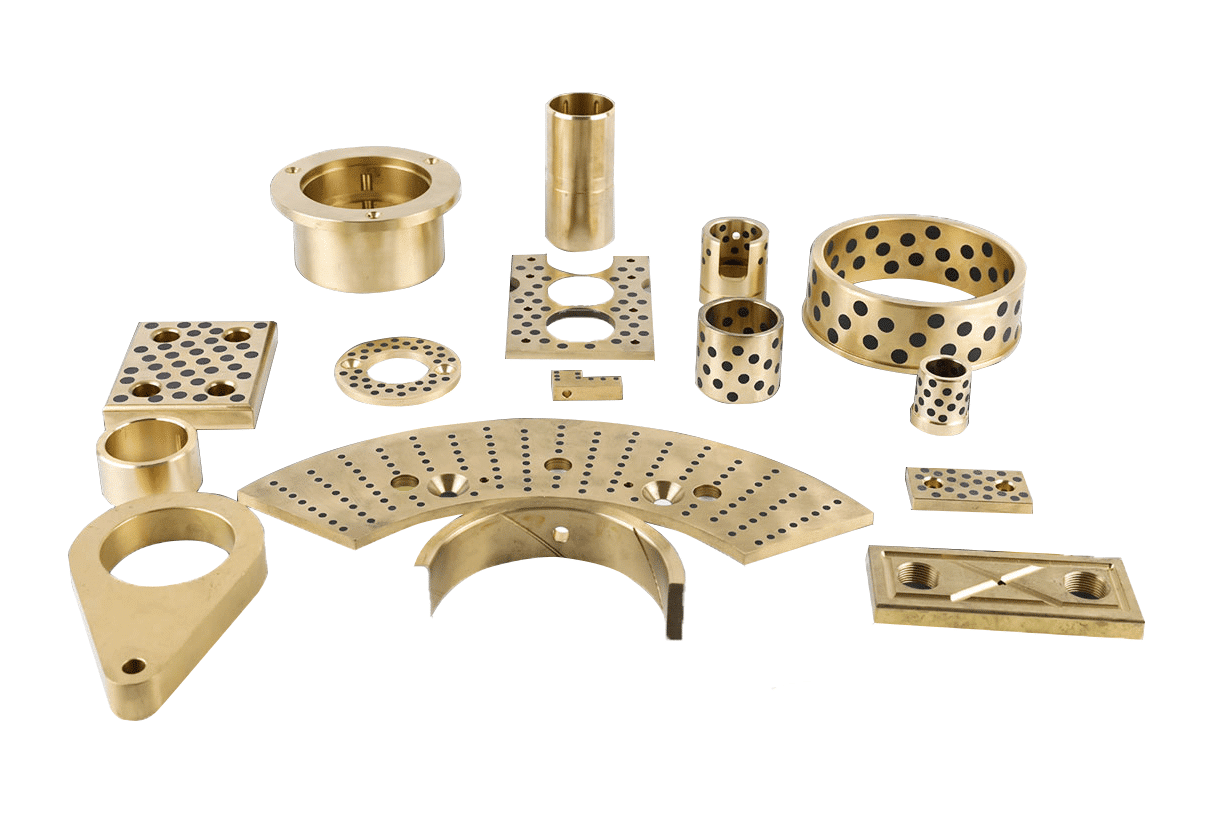 Graphite Bronze Slide Plate & Bronze Bushings