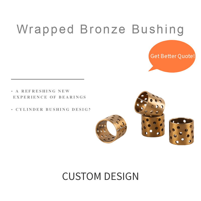 WB802 wrapped cylinder bronze bushing
