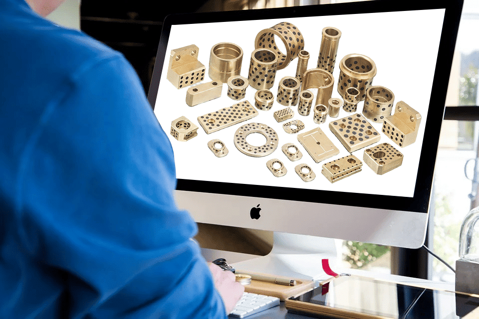 flanged lubricant bushing