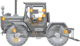 bearings in tractor tractor bushings