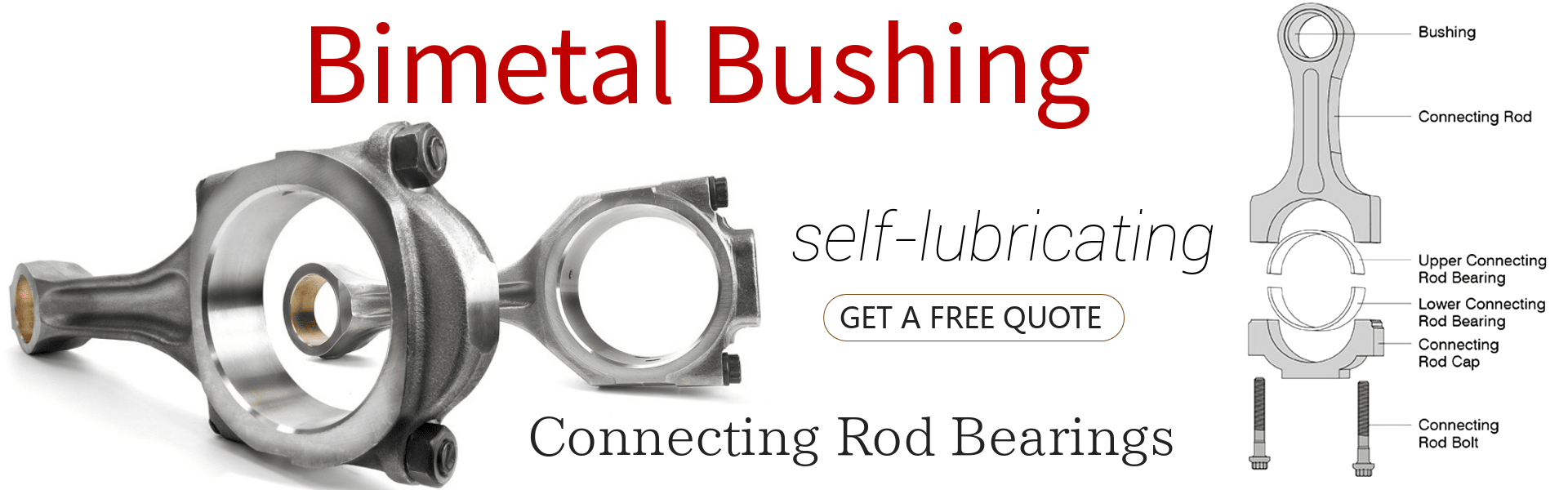 connecting rod bushing bimetal bushes