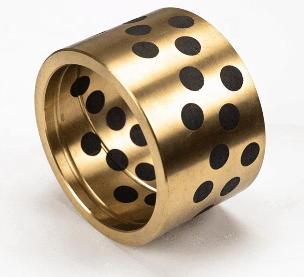 oilless cast bronze bearings with graphite plugs