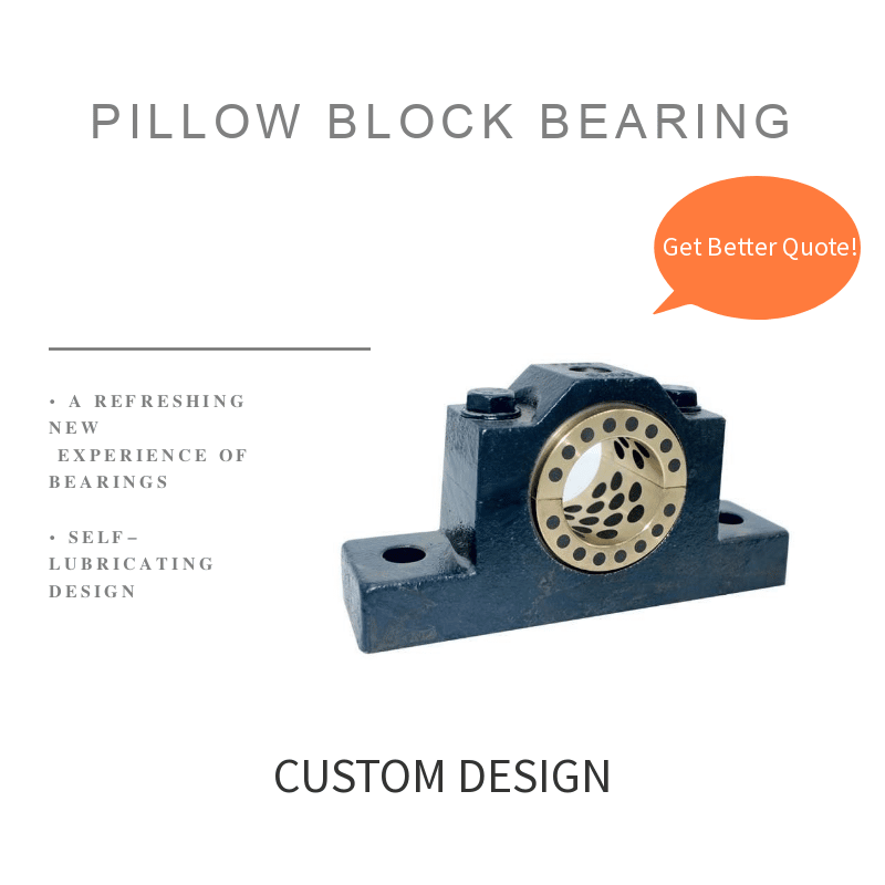 Pillow block bearing self lubricating