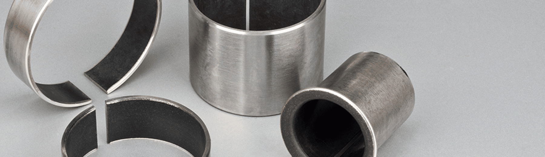 stainless steel (aisi 304) bushing with teflon in the internal surface.