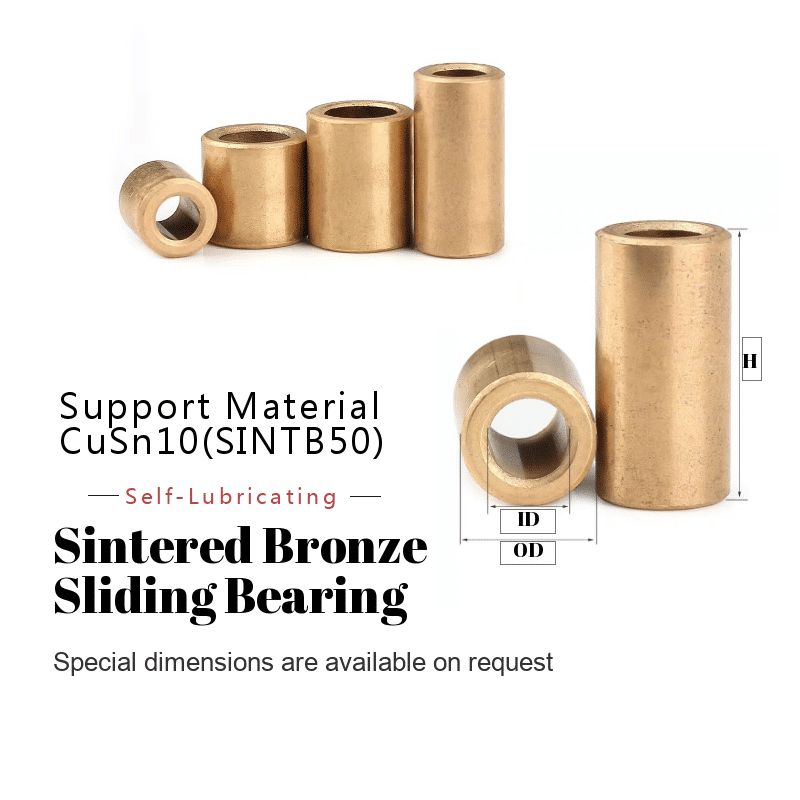 Sintered bronze sliding bearing