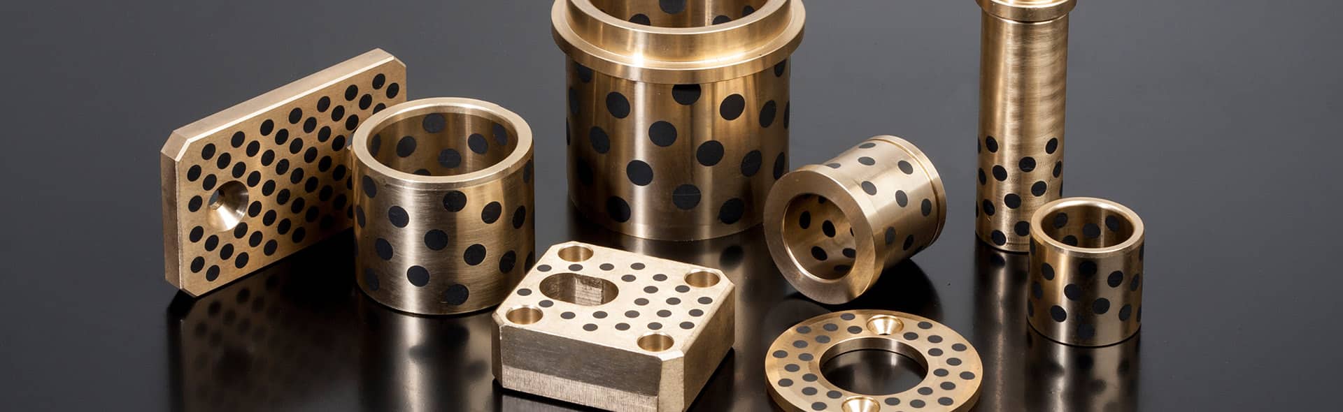 Plugged Graphite Bushing (Flanged) 11 flange graphite bushing bearings