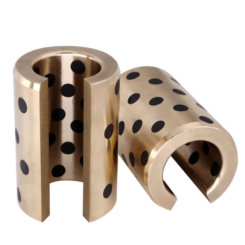 Instead of linear motion bearings, open-end wear-resistant self-lubricating copper bushing and graphite bushing are not calibrated
