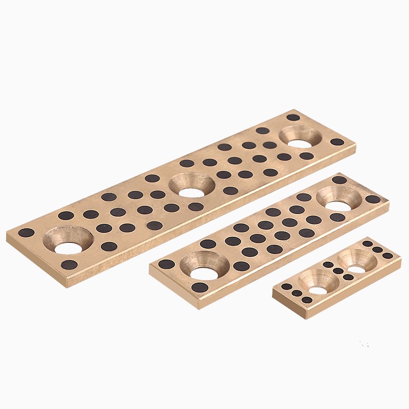 Cast bronze bushings with solid lubricant inserts 11 plugged graphite plate CuSn5Zn5Pb5