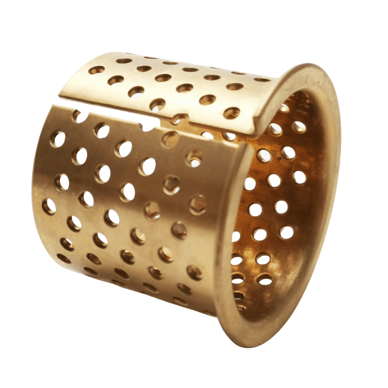 CuSn8 bronze bushes2 CuSn8 bronze bushes Bronze bearings made of CuSn8 with lubrication indents