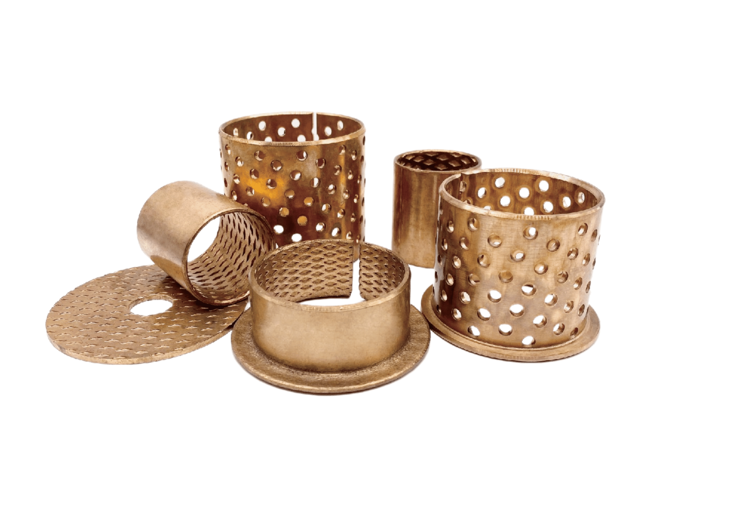 bush bearing manufacturer7 Bronze Plain Bearing Bushing 40 mm x 44 mm x 50 mm - CuSn8 with Hole Pattern