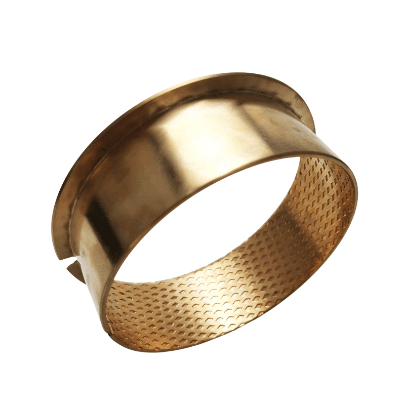 cusn8 bronze wrapped bronze bushing6 cusn8 bronze wrapped bronze bushing Bronze bearings made of CuSn8 with lubrication indents