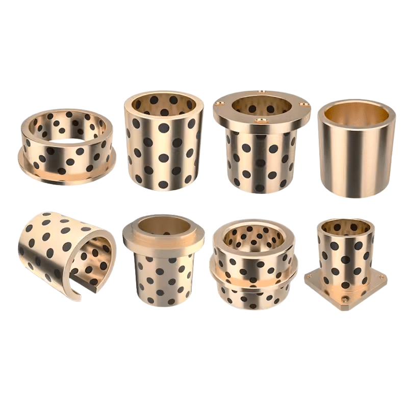 Self Lubricating Bush graphite filled sleeve bearing metric oilless bushings with lubricant plugs