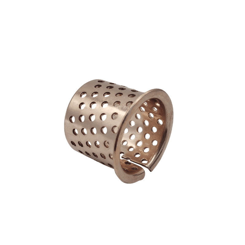 Bronze Bushings CuSn8P0.3 FB092 Bronze Bearings made of CuSn8 with Lubrication Indents - Bearing material made of solid bronze strip with indents for lubrication