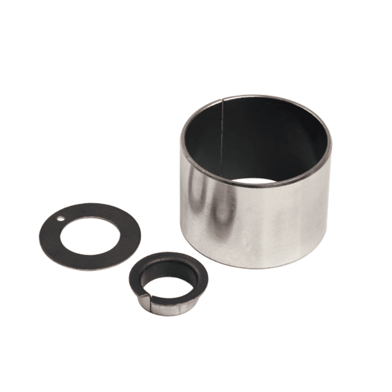 Dry bearing material with good wear and friction