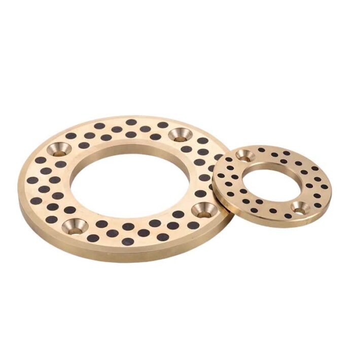 Thrust Bearing Bronze SelfLubricating Graphite Plugs
