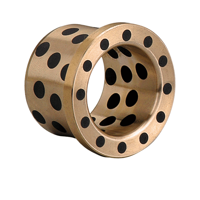 flange bronze bearing embedded solid lubricant