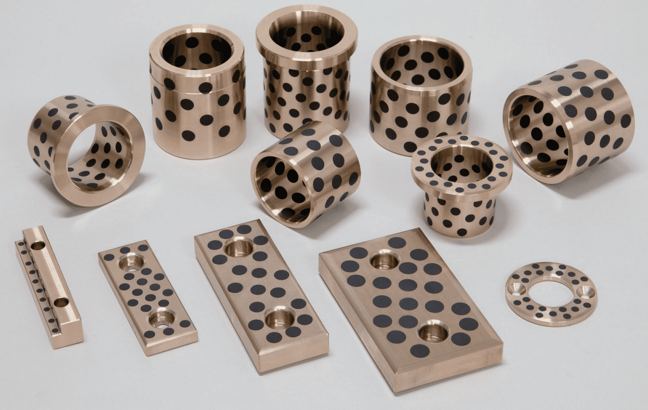 Bronze bearings: Alloys and grooved materials