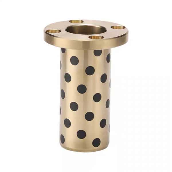 Thrust Bushing Brass Alloy, Shouldered Graphite Filled