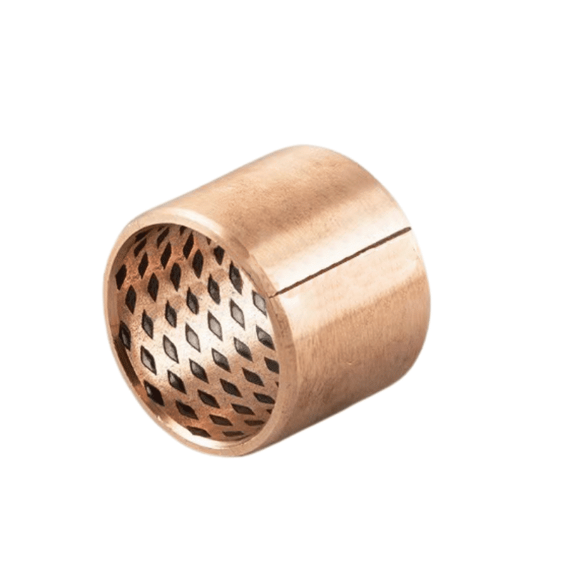 cusn8 bronze plugged graphite bushes - metric Bushings, bronze plain bearing material CuSn8 with lubrication