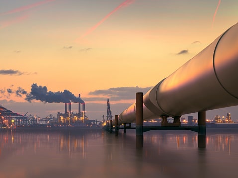 Pipeline in industrial district pipeline slide plate graphite3