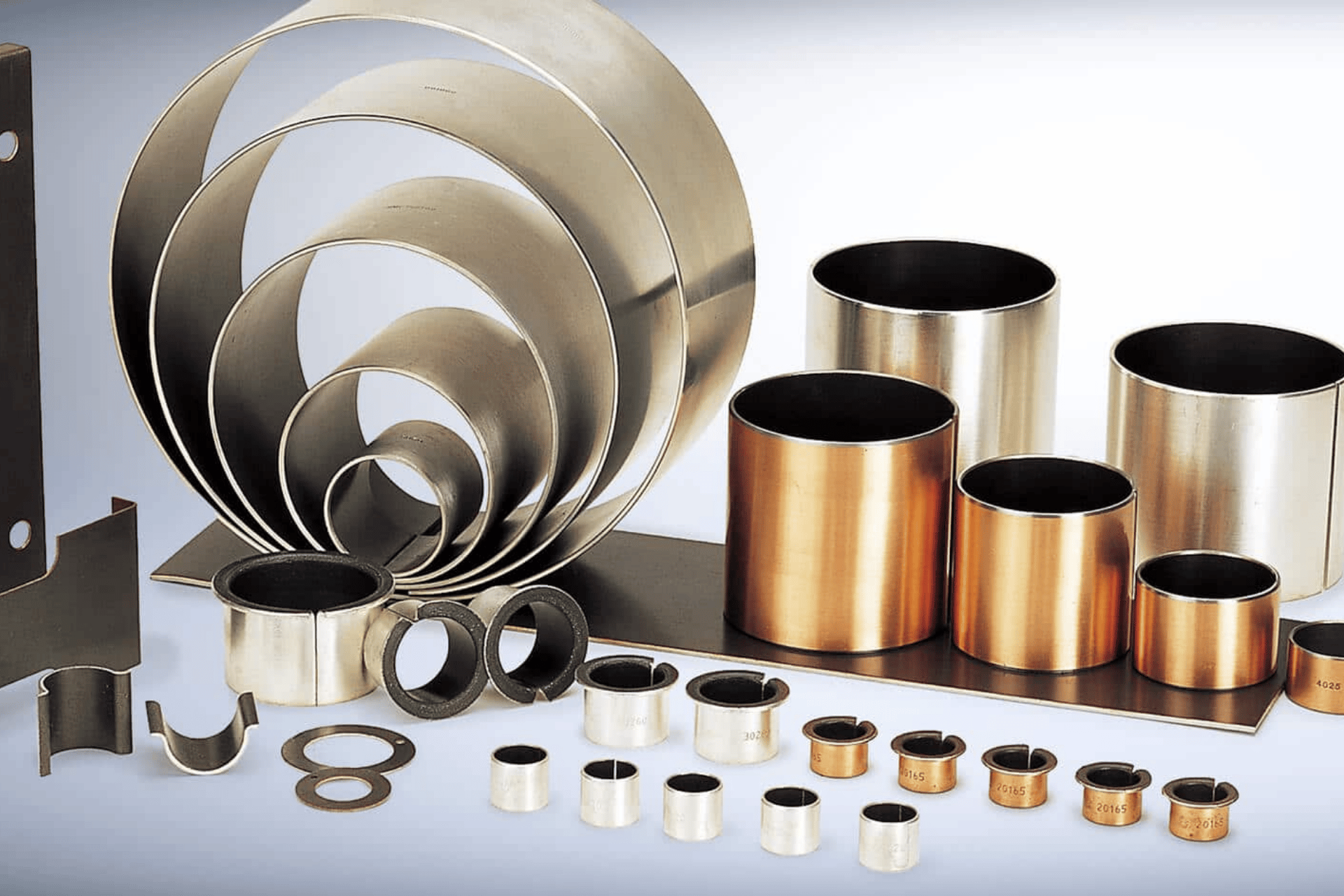 self-lubricating bearing manufacturer14 Metal-polymer self-lubricating PTFE cylindrical bushing in metric sizes.