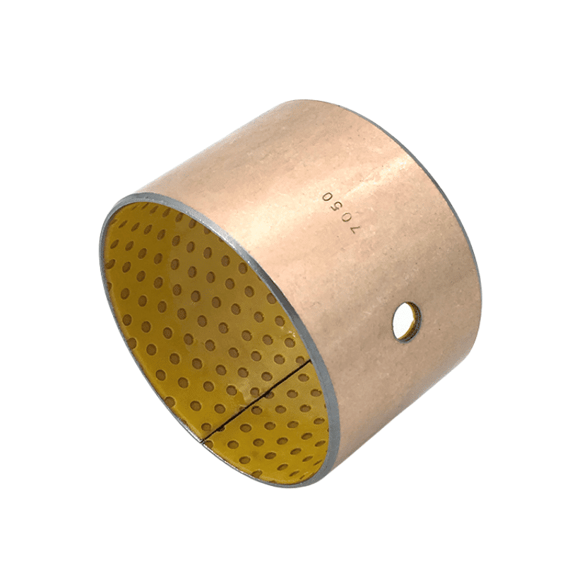 Metal-polymer self-lubricating bushing