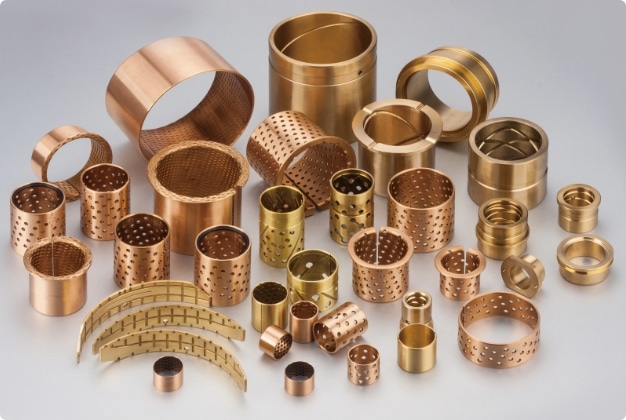 self-lubricating bearing bushes1 Bronze Bearing: CuSn8 with Grease Reservoirs