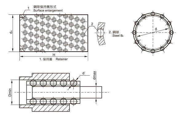 FZH BEARING 18 ball cage bearing