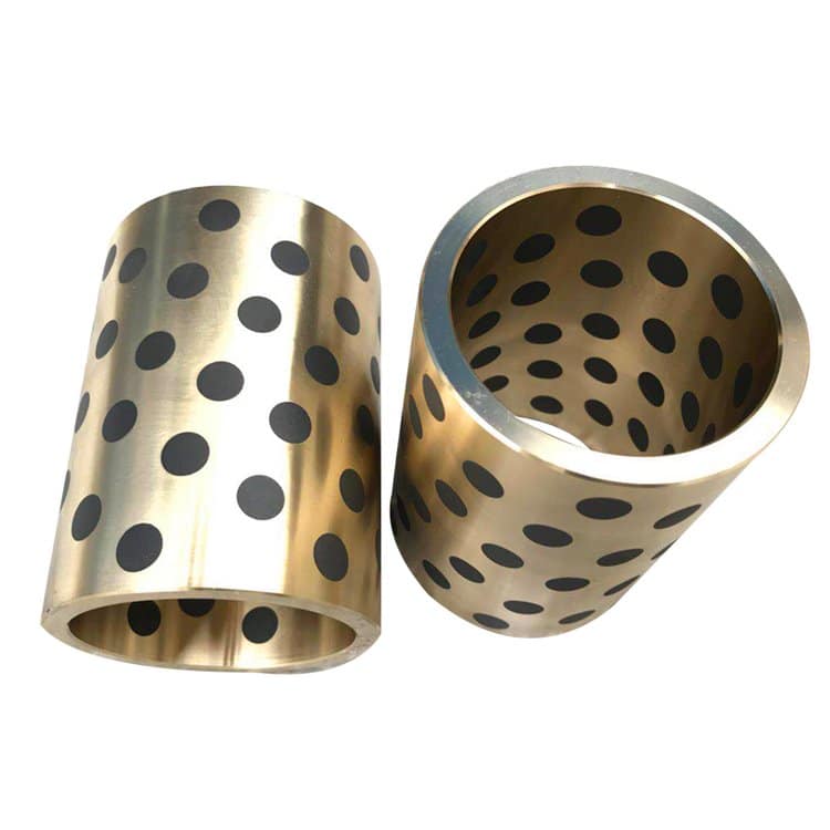 graphite plugged bronze bushings3 Cast Bronze Bushings Graphite Plugged (SLP)