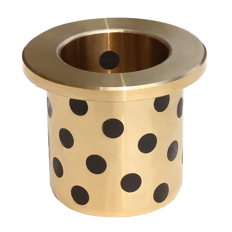 oilless graphite filled bronze bushes Bucha de bronze preço flange Plain Sleeve Bearing Bushing Bronze Graphite Plug