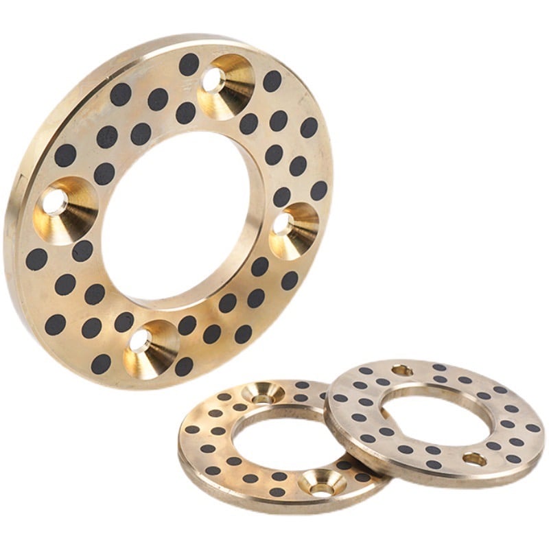 self-lubricating Bearing bushes_6107 Solid Lubricant Bronze Graphite Thrust Bearing