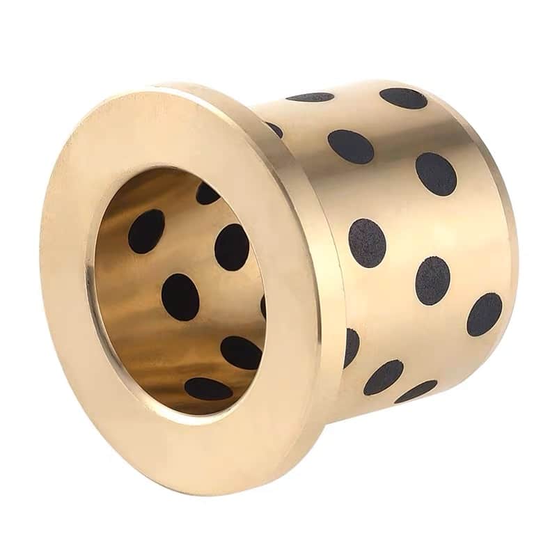 CuZn25Al5Mn4Fe3-C flanged bearing with gun metal bushingith graphite plugs