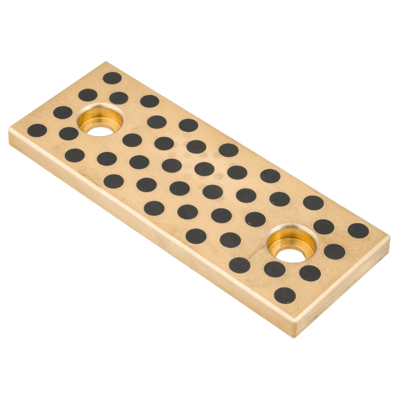 Copper Alloy Oil Free Bronze Slide Plates C95900 Aluminum Bronze Wear Plates & Blocks Embedded Solid Lubrication Bearings JESW Oilless Wear Plate