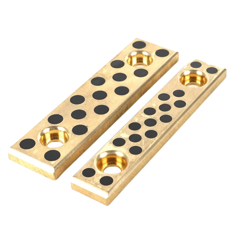 Oilless Bushes with Solid-Lubricant Depots bearing with graphite plugs CuZn25Al5