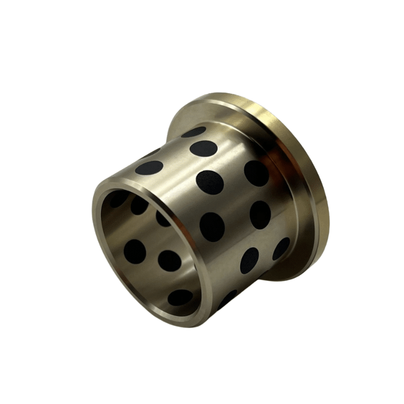 CAST BRONZE BEARING BUSHING5 FLANGED Cu82Ni4Al10Fe4 Bearing GRAPHITE