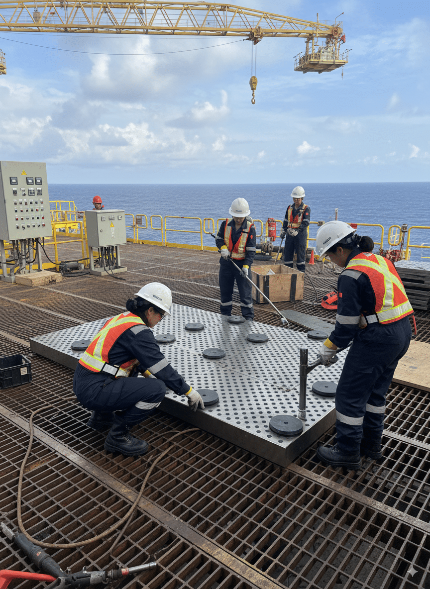 slide plate for offshore